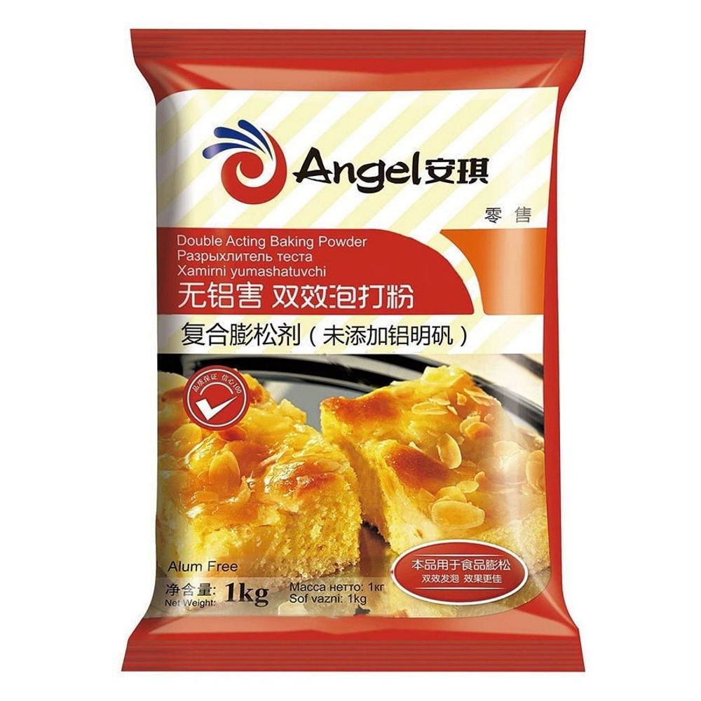 Купить ANGEL DOUBLE ACTING BAKING POWDER 1KG Разрыхлитель теста двойного  действия ANGEL | profihleb.ru