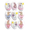 Сах.фигур.Медальоны Зайчики,35х25 мм