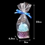 Пакет прозрачный с жестким дном, 55*60 мм, высота 23 см