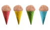 88178. Вафельный рожок 110 ЦВЕТНОЙ АССОРТИ ровн край