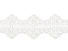 Кондитерское кружево «Декор №2 белый перламутровый» (360х100 мм, 360х90 мм)