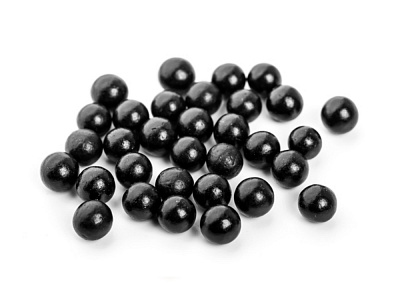27983 Драже сахарное "Блестящие шарики" Черные 8 мм