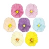 tp53903 Сахарные цветы АНЮТИНЫ ГЛАЗКИ разноцв., d50мм, 56 шт