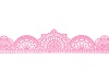 Кондитерское кружево «Декор №1 розовый пастель» (370х57 мм)