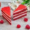 Торт Красный Велюровый 1,500 к (12 кус)