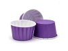 Форма бумажная "МАФФИН" 50*40 (фиолетовая-белая) 100 шт/уп