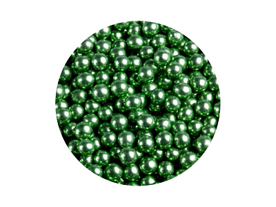 28240 Драже сахарное "Металлизированные шарики" Зеленые, 4 мм