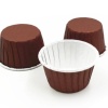 ForGenika Форма бумажная MUFFIN PRO Корич/Белый 50*40мм C