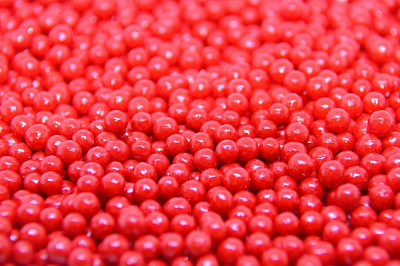 AI27993 Драже сахарное блестящее "Ярко-красные шарики" 6 мм