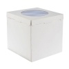 ForGenika Короб картонный белый С ОКНОМ COMFORT I 300*300*300 мм (20шт/кор)