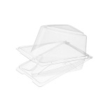 Контейнер для кусочка торта ТР 235-9-82, 440 мл, прозрачный РЕТ (к400 ф.100)