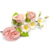 08087. Украш.сахар.БУКЕТ РОЗОВЫЕ РОЗЫ (короб 1 шт)